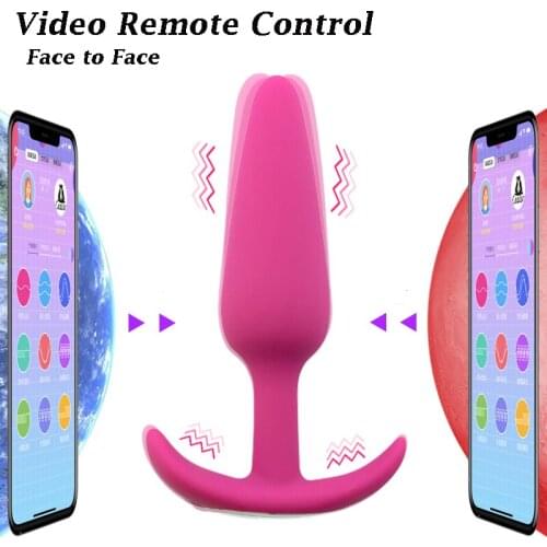 Long Distance Control Vibrator Bluetooth APP Butt Plug Dildo Anal Sex Toys For Men Prostate Massage Erotic Sex Toy For Women Gay