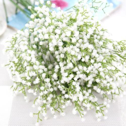 67CM Artificial Plastic babysbreath Gypsophila Single Flower White For DIY Wedding Flower Bouquet Festival Decoration