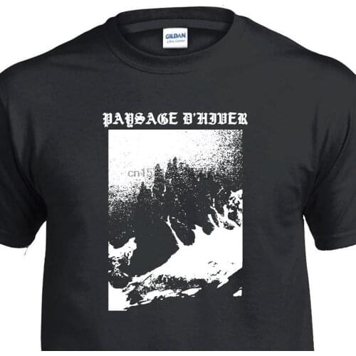 Paysage dHiver T Shirt black metal(1)