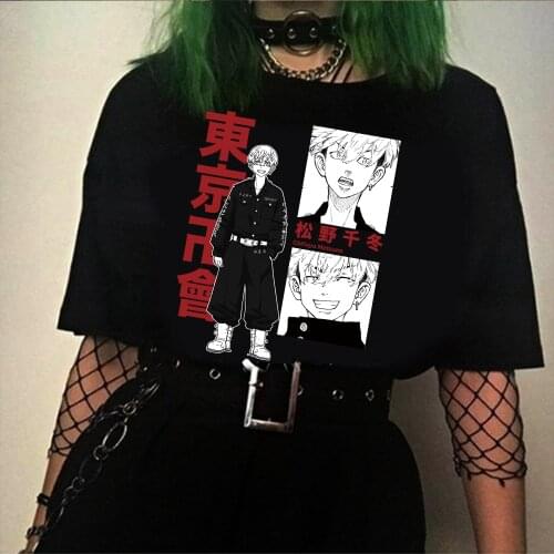 Tokyo Revengers Anime T Shirt Women Casual Harajuku Tee Oversize Female T-Shirt Summer 2021 Woman Japan Clothes T Shirts