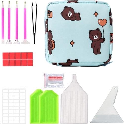 Diamond Painting Tools Kits 40-in-one and Multi-function Waterproof Wear-resisting Storage Bags for Diamond Painting Embroidery