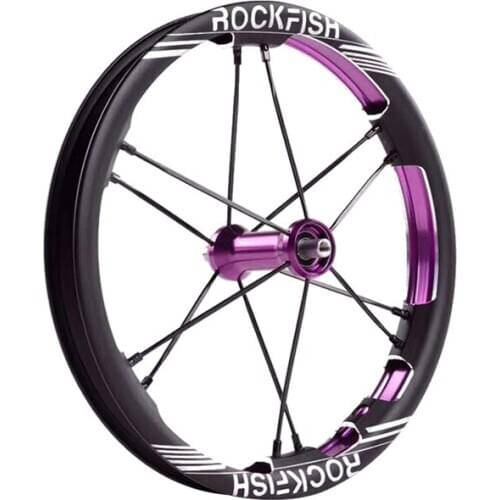 Rockfish R6 12 inches Double Wall Balance Kids Push Bike Wheel 84 90 95mm CNC Child Bicycle Wheelsets