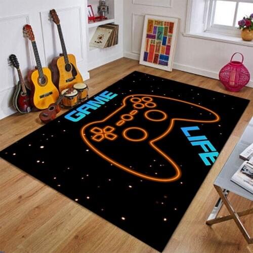 Buy $20-1 Game Carpet Game Controller Carpets for Living Room Cartoon Video Game Adult Area Rugs Bedroom Decor Kid Mat 120x160cm