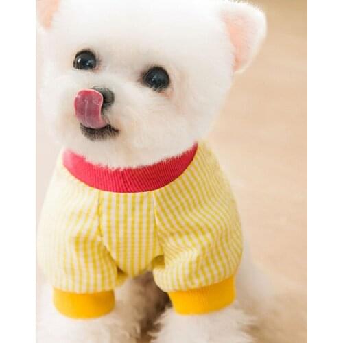 Summer Dog Clothes Patch-work Pet Clothing For Small Medium Dogs Cat T Shirt Puppy Dog Costume Chihuahua Spring Pet T-Shirt