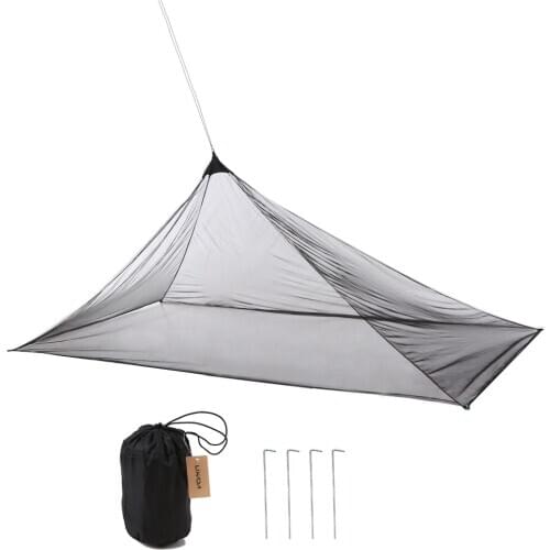 Lixada Ultralight Mosquito Repellent Mesh Net Outdoor Insect Bugs Shelter Pyramid Mesh Net Outdoor camping travel Mosquito Net