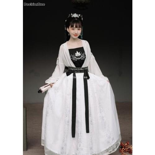 2021 womens ancient tang dynasty empress dress traditional hanfu clothing women chinese ancient costume fairy cosplay dress