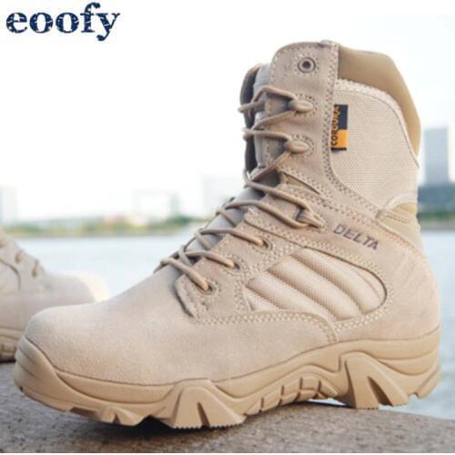 Winter Autumn Men Military Boots Quality Special Force Tactical Desert Combat Ankle Boats Army Work Shoes Leather Snow Boots