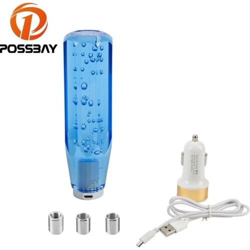 POSSBAY Car Gear Shift Knob 15cm LED Manual Shifter Lever Knob Cover Car Interior Accessories for Hyundai Mazda Buick BMW Audi