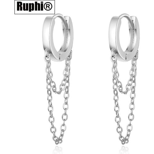 Clip Piercing Earrings For Women Tassels Cuff Earring Jewelry ins ornament jewelry accessories