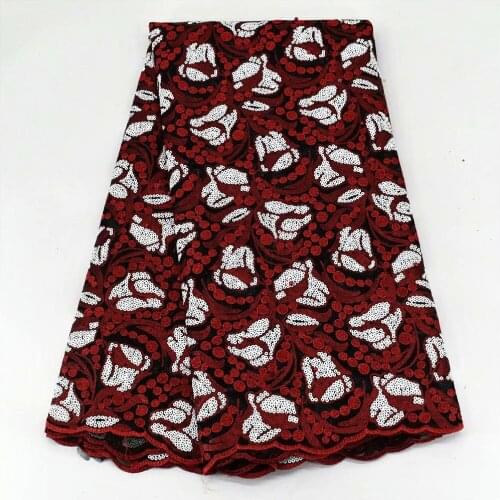 SJ Lace Latest teal tulle African Embroidery Tulle Lace Fabric 2021 High Quality French Net Lace Fabric With Sequins gx2-17