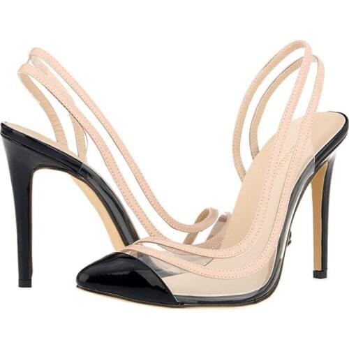 Spring Women Pumps PU Slip On 11CM Thin Heels Pointed Toe Candy color wedding Party OL Office High Heels Woman shoes