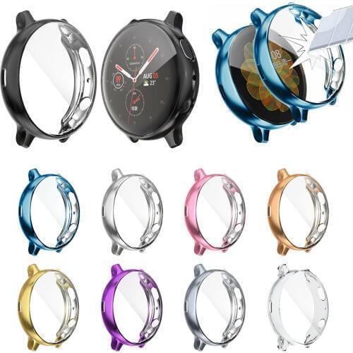 Protective Case For samsung Galaxy Watch Active 2 Full Screen Protection TPU Cover Galaxy Active2 44mm 40mm R830 R820