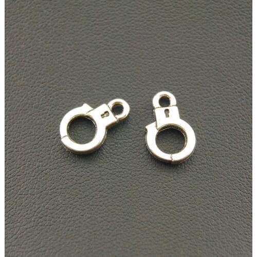 10pcs Silver Color Freedom Handcuff Charms Bracelet Necklace Jewelry Making Handmade DIY A1067