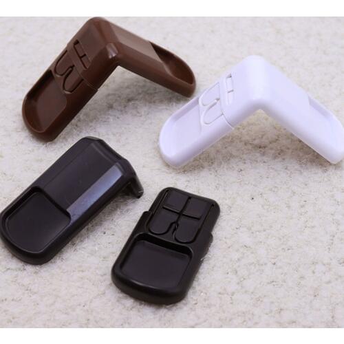 4 Pcs Multifunctional Baby Child Safety Lock Double Snap Fastener Drawer Cabinet Door Right Angle ABS Children Protection Locks