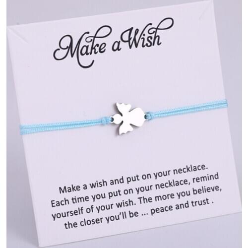 Angel Elephant Hand of Fatima Hamsa Charm Bracelets Lucky Horseshoe Women Men Unisex Adjustable Stainless Steel Jewelry