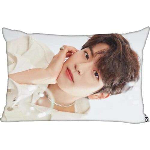 Stray Kids Seungmin Pillow Cover Bedroom Home Office Decorative Pillowcase Rectangle Zipper Pillow cases Satin Soft No Fade 0622
