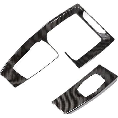 For BMW new 18 x3 Central control gear panel decorative frame ABS carbon fiber pattern Interior Accessories Automotive Stickers