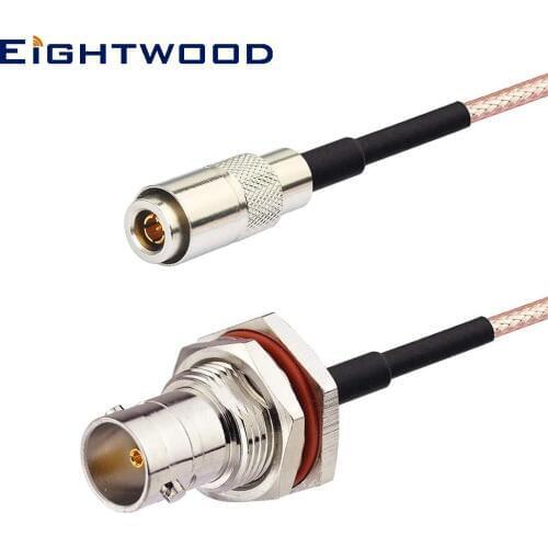 Eightwood DIN 1.0/2.3 Male to BNC Female SDI Vedio Cable 30cm for HD SDI 3G Broadcast Router Frame Synchronizer Sync Converter