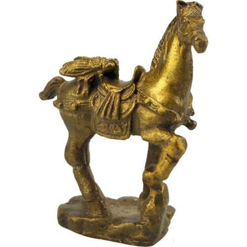 Chinese Feng Shui Brass Fly on Horse Immediate Winning Career M5015