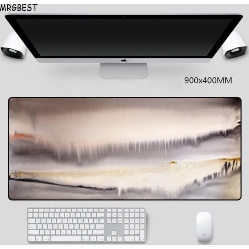 MRGBES Mouse Pad Large Painter Peintre Watercolor Aquarelle Swiss Nature Softy Rubber Mats for Laptop Computer Notebook Desk Mat