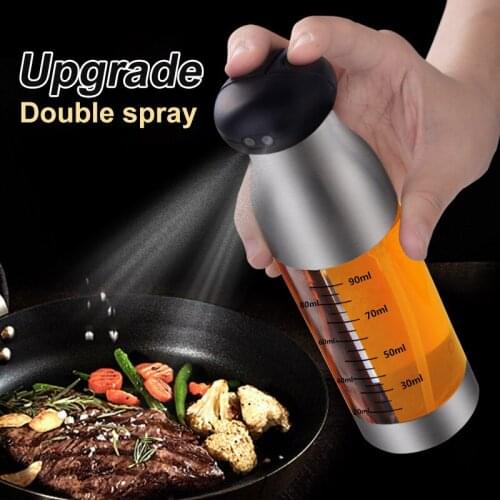 Stainless steel Oil Spray Bottle Baking Vinegar Mist Sprayer Barbecue Spray Bottle Kitchen Cooking BBQ Grilling Roasting Sprayer