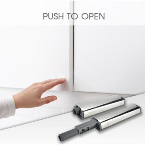 1pcs Adjustable Cabinet Door Rebounder Buffer Stainless steel open door closer automatically open kitchen furniture hardware