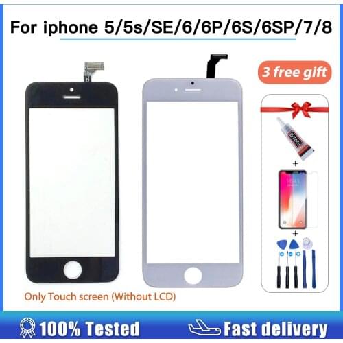Touch Screen For iPhone 8 6 7 6s Plus Touch Screen Digitizer Glass Lens Sensor Replacement For Iphone SE 5 5S 5C Touch Panel