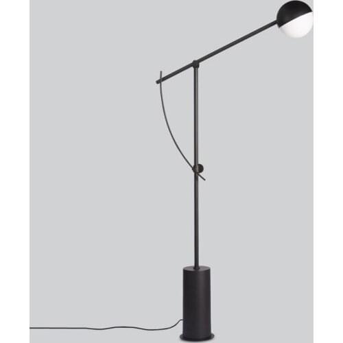 Modern Marble Metal Floor Lamp Bar Villa Hotel Home Living Room Reading Bedroom Beside Standing Light Suspension Lamps FA139