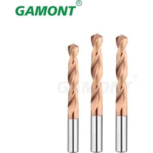 GAMONT Carbide Alloy 3D Drill Tungsten Steel Super Hard Stainless Twist Bit Straight Handle Solid Interval Bronze 1.0mm-20.0mm