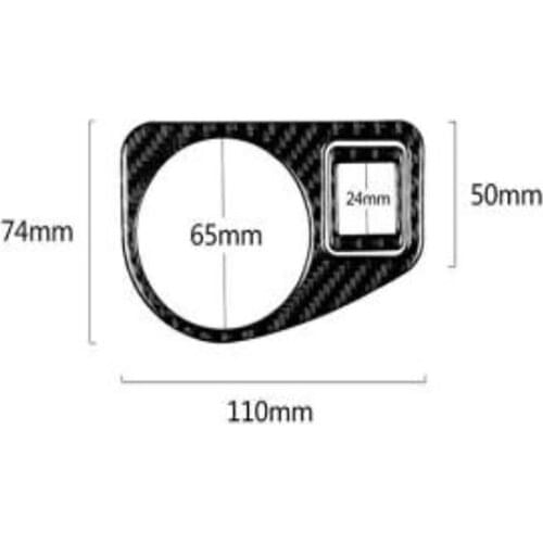 Carbon Fiber Car Headlight Switch Panel Cover Sticker Trim For Golf 7 MK7 VII 2013 2014 2015 2016 2017