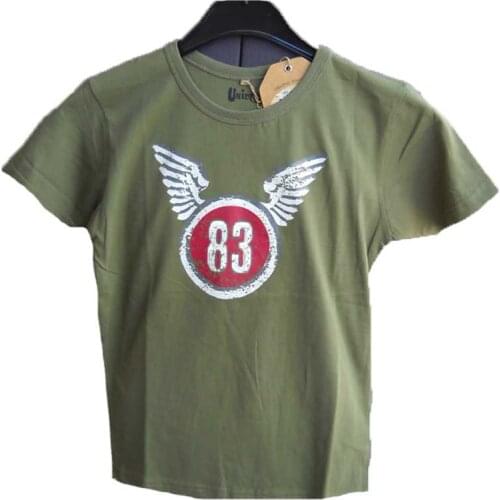 Knitted t shirt half-sleeved baby child female child outerwear