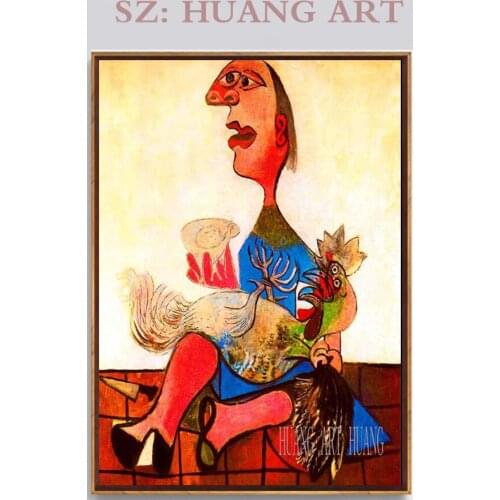 Famous Picasso Spanish artist gallery quality style frameless oil painting canvas borderless home decoration hotel lobby on the