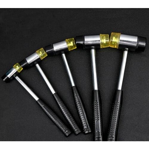 1Pcs Rubber Hammer Head 25/30/35/40/45mm Rubber Hammer Mallet Soft Double Face Head Tools Floor/Ceramic Tile