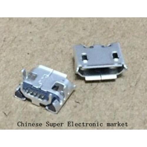 100PCS SMD MICRO MINI USB 5 Pin Female for mobile phone charging power connector