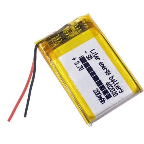 3.7V,200mAH,[402030] Polymer lithium ion / Li-ion battery for TOY,POWER BANK,GPS,mp3,mp4,cell phone,speaker