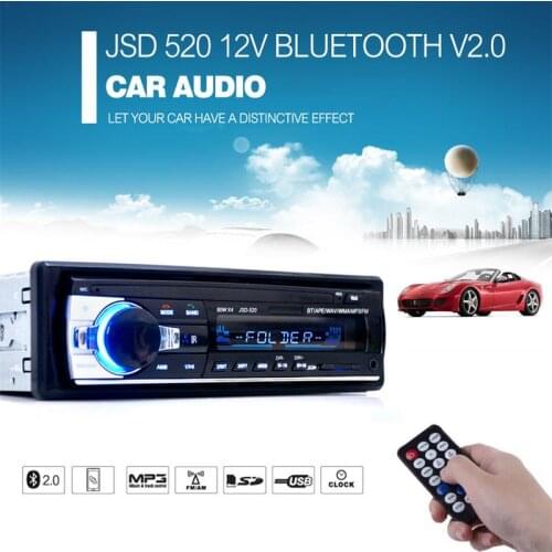 Bluetooth 1 Din Car Radio MP3 Player Stereo USB AUX Classic Car Stereo Audio 12 PIN Support Remote Control For Phone Car Audio