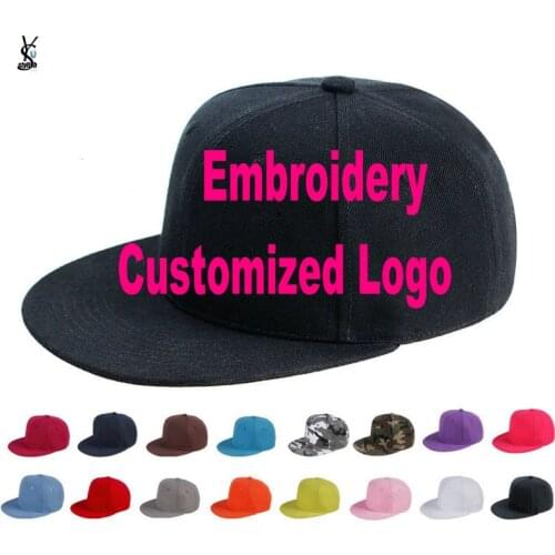 Custom Embroidered Hats Cap For Girls Boys Cuatomized Cartoon Name Children Cap Adult Hip-Hop Flat Baseball Cap For Summer YY141
