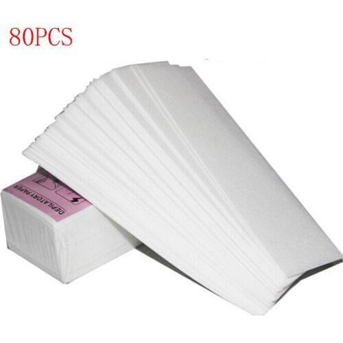 80pcs Removal Nonwoven Body Cloth Hair Remove Wax Paper Rolls Summer Use Hair Removal Epilator Wax Strip Paper Roll