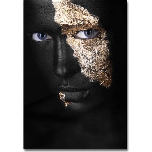 Black And Gold Woman Printed 11CT Cross Stitch DIY Embroidery Set DMC Threads Knitting Needlework Handicraft Craft Decor