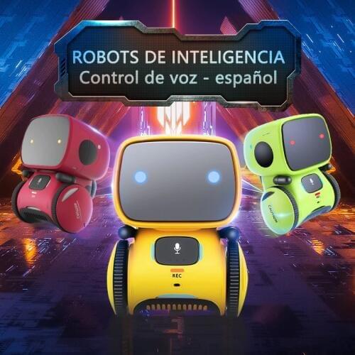 New Spanish Robot Toy for Kids Dance Voice Command Touch Control Toys Interactive Robot Cute Toy Smart Robotic for kids Gifts