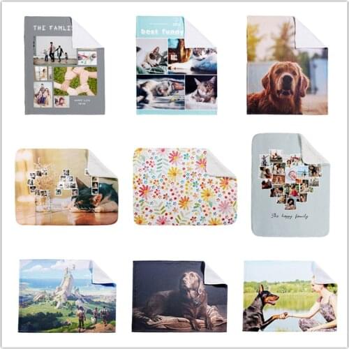 Personalized Costumbre Manta Unique Gift Plush Custom Picture Fleece Blanket With Your Own Photos
