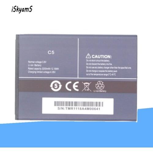 ISkyamS 1x 3200mAh Hight capacity Replacement for Cubot C5 Battery Batteries