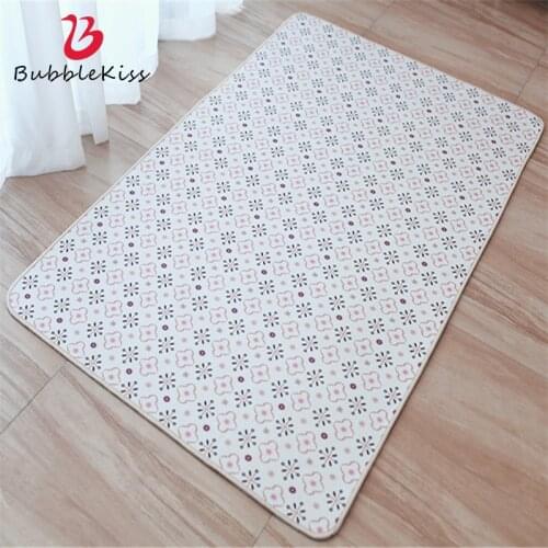 Bubble Kiss Carpets For Childrens Room Simplicity Floral Pattern Baby Crawling Game Rugs Bedroom Home Decor Non-Slip Floor Mats