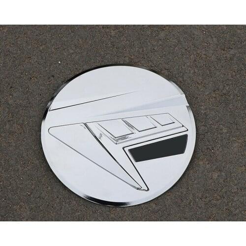 Gas Oil Box Panel Cover Fuel Moulding Cap Sticker Outlet Chrome Frame For Hyundai Elantra CN7 2020 2021 Auto Accessories