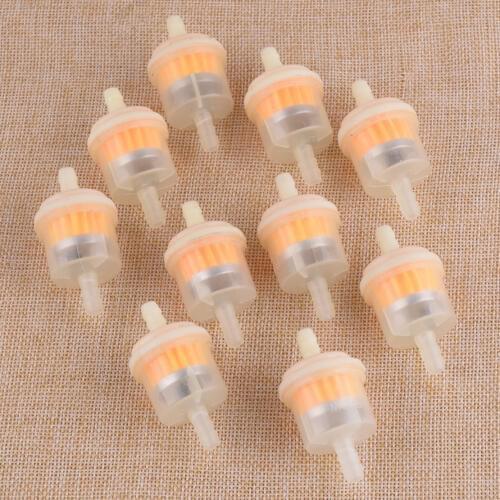 LETAOSK High Quality Lot of 10pcs 1/4'' Inline Fuel Filter Fit for BRIGGS STRATTON 493629 691035 5065 for KAWASAKI 49019-7001