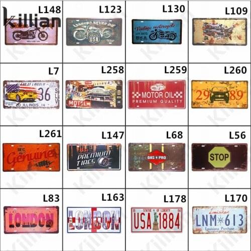 London Metal Plate Decoration Retro Metal Plaque Bar Club Home Decoration Metal Painting Motorcycle Car Metal Poster Wall Art