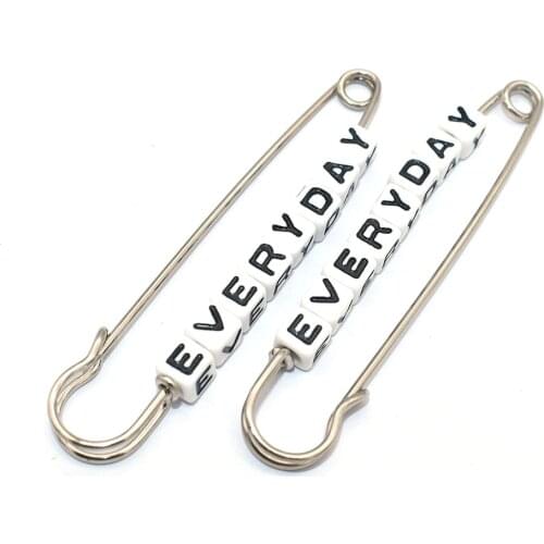 Safety Pins Metal Sewing Pins Kilt Pins Letter Safety Pin Bar Pins Broochs Pins Jumbo Safety Pins Charming Pins Jewelry Making