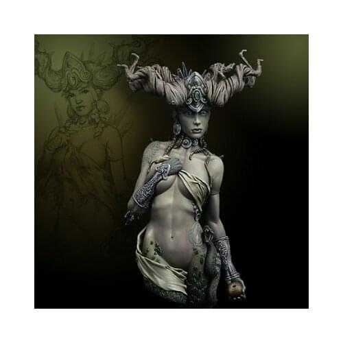 100MM/3.93In Scale Models Resin Fantasy Devil Girl Figures Unpainted Model Kit Diorama Handmade DIY Fun Gift