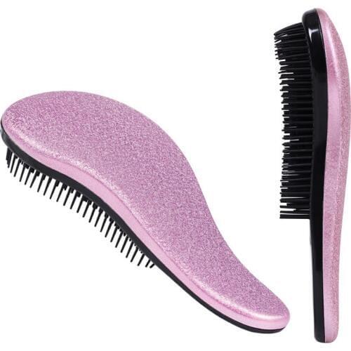 Woloesale 200pcs New Anti-static Massage Comb Magic Hair Brush Anti-free Detangling Tangle Handle Hair Comb Salon Styling Tamer
