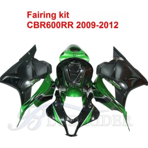 Motorcycle Fairings Kits Set Honda F5 CBR-600RR 2009 - 2012 CBR 600RR 09 10 11 12 Bodyworks Green Black Customized Injection